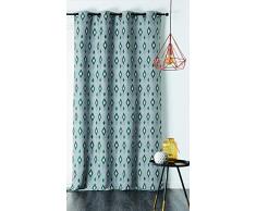 Linder Rideau, 66Pourcentpolyester 32Pourcentcoton 2Pourcentautres Fibres, Vert, 140x260