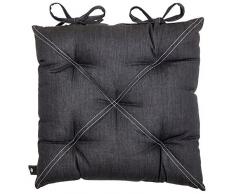 Pignut Minsmere Argent Coussin de Chaise, Coton, 40Â x 40Â x 8Â cm