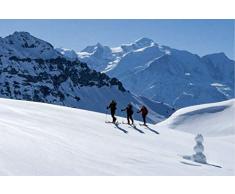 Scenolia Tableau sur Toile Ski DE Rando 60 x 40 cm | dÃ©co Murale 100% Fabrication franÃ§aise