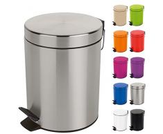 Spirella Poubelle Sydney argenté 5 l