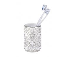 Wenko 22621100 Gobelet en cÃ©ramique Barock, Blanc, 8,8 x 8,8 x 17,3 cm