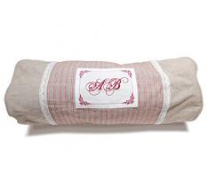 Soleil docre 546706 Eva Coussin Polochon Coton Ecru 20 x 50 cm