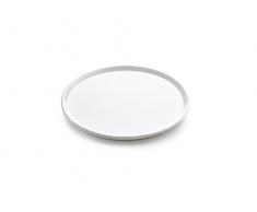 LÃ©kuÃ© PLA00009B01M024 Assiette en cÃ©ramique pour Tarte tatin, Blanc, 24 x 24 x 2 cm
