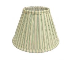 Better & Best 0213166 â écran de lampe de soie, table étroite, de 16 cm, avec rayures vertes