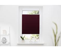 Store plissé occultant K-Home Palma, Polyester, Bordeaux, 70 x 210 cm