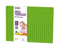 Abeba PM103002 Enfant Base Tapis en Vert, Plastique, 45x35x25 cm