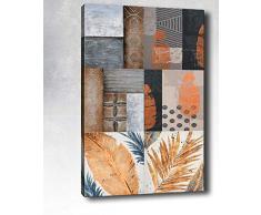 Bonamaison Peinture sur toile, multicolore, 50 x 70 cm - Conçu et fabriqué en Turquie