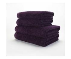 Decotex DECDBDA2 Boutique Drap de Bain Coton de Turc Prune 74 x 132 cm