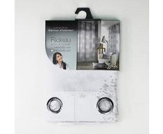 douceur dintÃ©rieur rideau a oeillets 140x260 cm polyester galya blanc