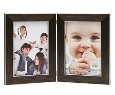 Deknudt Frames S41VK3 H2V Cadre Photo Diptyque Vertical Résine Brun 15 x 20 cm