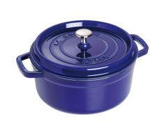 Staub 1102891 Cocotte Ronde Majolique Bleu Intense 28 cm