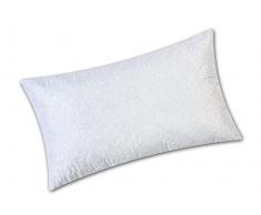 V.I.P. Very Important Pillow V.I.P. Coussin Flocons de mémoire, Blanc, Oreiller Savon 45 x 75 cm, Doublure en Polyester matelassé, hautement Respirant Doux, fabriqué en Italie