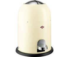 WESCO 180212-23 Singlemaster Poubelle 9 L Stainless Steel/Steel/Plastic Amande-Marron 9 x 12 x 16 cm