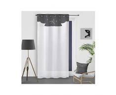 Soleil docre Ambroise Voilage, Voile, Coton, Blanc, 140 x 250 cm