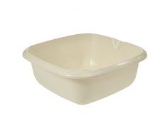 keeeper Bol Mélangeur Universel avec Bec Verseur, Carré, 8 l, 34 x 34 cm, Björk, Crème