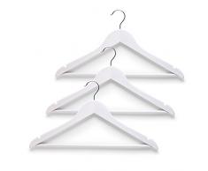 Zeller 99208 Lot de 3 cintres, blanc, 43,5 cm