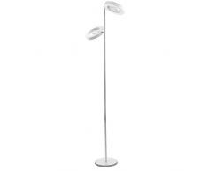 Eglo Alvendre Lampadaire en acier 12 W Blanc/chromÃ©