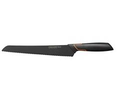 Fiskars Couteau Ã pain, Design moderne, Longueur totale: 35 cm, Acier de qualitÃ©/Plastique, Edge, 1003093
