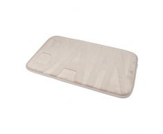 douceur dinterieur Tapis de Bain, Microfibre, Taupe, 45x75x1,5 cm