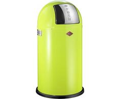 WESCO Grande Poubelle Design Retro de Allemagne PUSHBOY Limegreen/Citrons-Vert avec clapet 50 litr