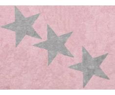 Aratextil Europe Tapis Enfant, Coton, Rose et Gris, 120Â x 160Â cm