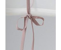 charme & douceur store droit passe tringle 60x150 cm polyester dentelle femina dragee