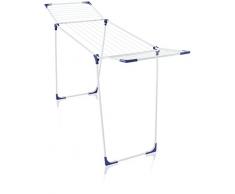 Leifheit 81623 SÃ©choir sur Pied, Acier Inoxydable, Blanc, 105 x 55,5 x 4,8 cm