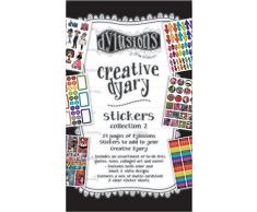 Ranger Dylusions - Carnet de stickers crÃ©atifs - Papier multicolore - 23,9 x 12,8 x 0,7 cm