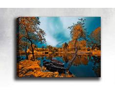 Bonamaison Peinture sur toile, multicolore, 40 x 60 cm - Conçu et fabriqué en Turquie