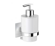 Wenko 23848100 Turbo-Loc Distributeur de savon Quadro, ABS/ Acier inoxydable, 7 x 15 x 9.5 cm, ChromÃ©