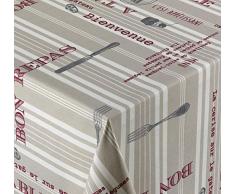 Venilia OV Plat du Jour Matelas Linge de Table Nappe Anti Tache, Imperméable, Coton, ovales, 160 x 240 cm, 55135