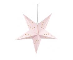 Party Pro 50251 Lanterne Ã©toile, Papier, Rose Clair, 60 x 60 x 24 cm