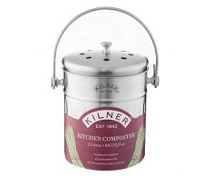 Kilner Composteur de Cuisine ArgentÃ© 2 l