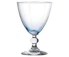 H&H Splendor Set VAP Eau, Verre, Bleu, 25 cl, 6 piÃ¨ces