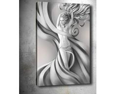 Bonamaison Peinture sur toile, multicolore, 50 x 70 cm - ConÃ§u et fabriquÃ© en Turquie