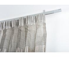 InCasa Tringle Ã Rideaux: 32 x 12 mm, L. 140 cm. en Aluminium Satin â Complet