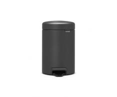 Brabantia - 200465 - Poubelle à pédale newIcon, 3L, Mineral Infinite Grey