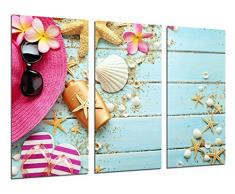 Tableau Moderne Photographique, Impression sur bois, ThÃ¨me marin Vintage, Ã©toile de mer, 97 x 62 cm, ref. 26422