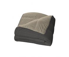 Bleu CÃ¢lin RM 40H2201H0 Couette Couvre-Lit, Microfibre, Graphite/Chamois, 220x240 cm