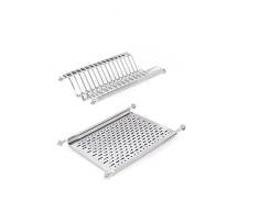 Emuca - Ãgouttoir Suspendu pour Assiettes et Verres en Acier Inoxydable pour Meuble Cuisine de Largeur 45cm