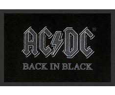 Empire Interactive 658333 Paillasson en polypropylène Motif AC/DC Back in Black 60 x 40 cm