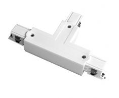 Silver Electronics Connecteur T gauche pour spot de rail, blanc, 16.7 x 3.2 x 9.9 cm