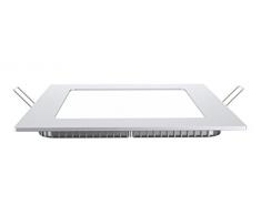 V-TAC SKU.4869 Downlight LED Plat CarrÃ© 18W VT-1807, Plastique,et Autre materiaux, 18 W, Blanc, Hauteur x Largeur x Profondeur :225 mm x 225 mm x 25 mm