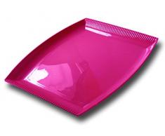Pica Italie mÃ©nagers Plat Bali Plan, Plastique, Fuchsia, 23Â x 21Â x 2Â cm