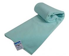 Couverture polaire thermotec 350 grs-infiniment douce - 100% polyester - OURSON - Aqua F20 - 180 x 220
