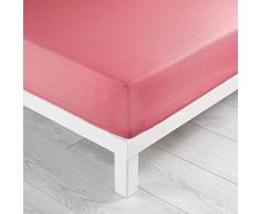 douceur dintÃ©rieur drap housse 1 personne 90x190 cm lina corail