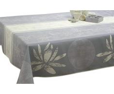 Le linge de Jules Nappe Anti-Taches Lotus Blanc - Taille : Rectangle 150x200 cm