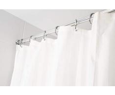 Croydex Rideau de douche en tissu rayÃ© Ivoire