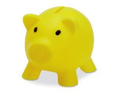 PromotionGift Tirelire Cochon en Plastique pour Ã©conomiser Les piÃ¨ces de Monnaie et de largent Jaune