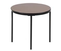 AC Design Furniture Greth Table dangle en Verre Marron 50 x 50 x 45 cm